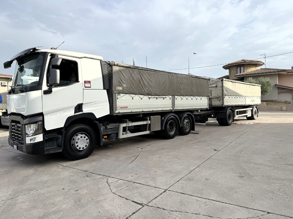 RENAULT T 460 RIBALTABILE BILATERALE + RIMORCHIO