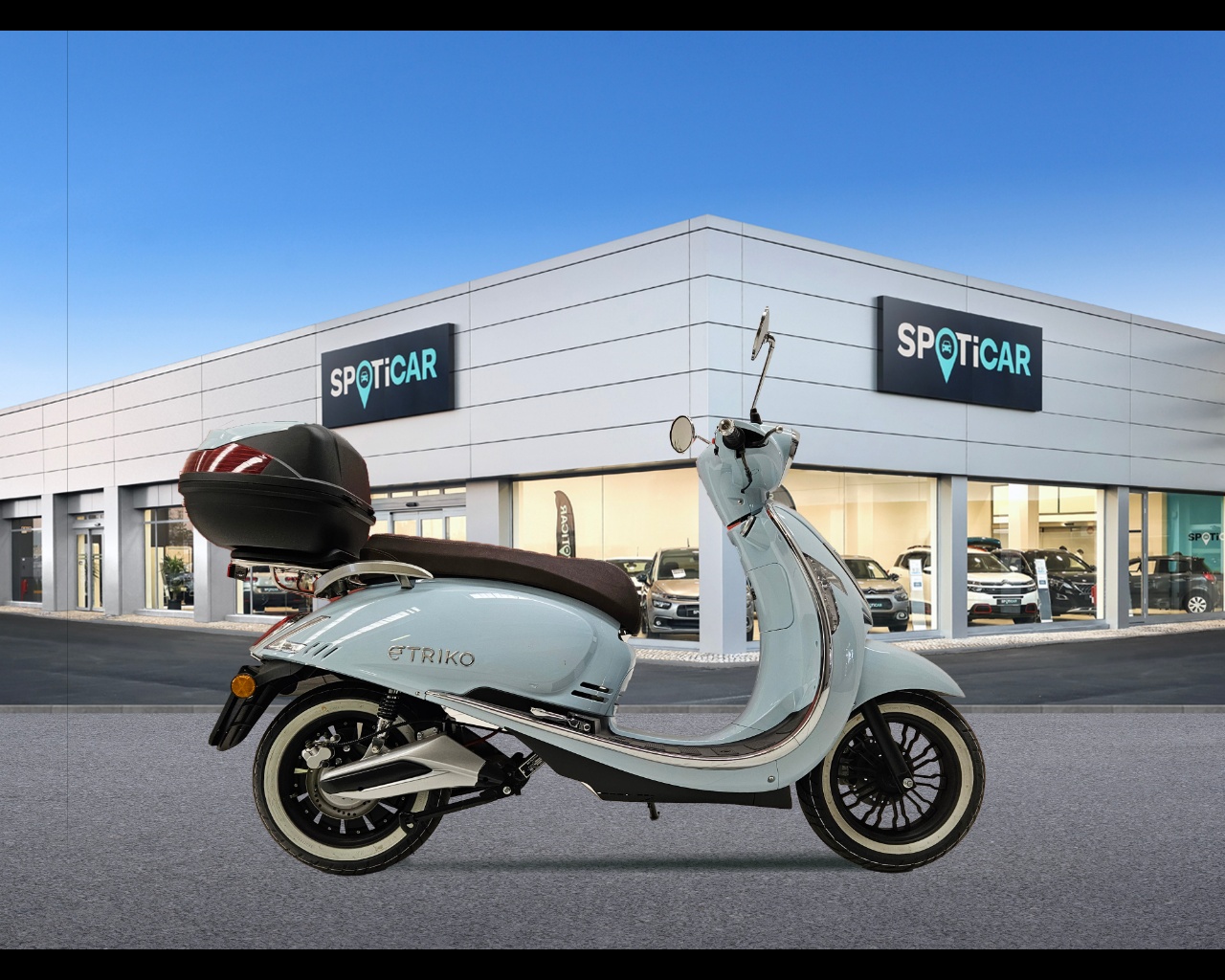 ETRIKO BASIC SCOOTER ELETTRICO 2000W 45KMH 60V 26AH CON BAULETTO Aziendale - 3