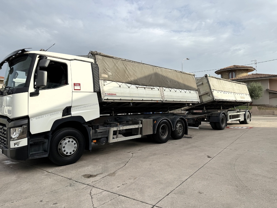 RENAULT T 460 RIBALTABILE BILATERALE + RIMORCHIO