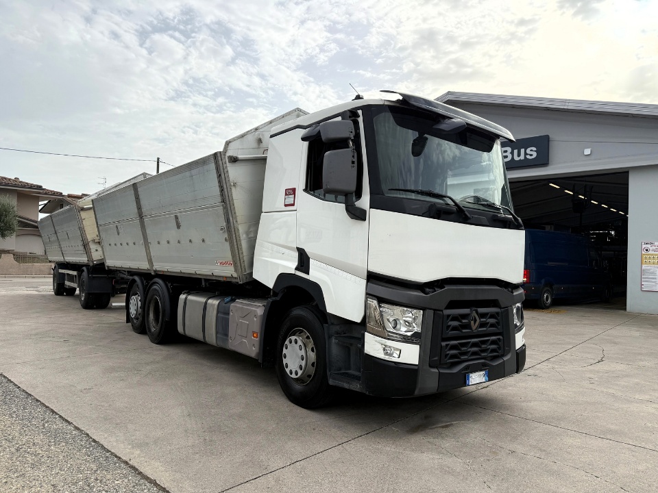 RENAULT T 460 RIBALTABILE BILATERALE + RIMORCHIO
